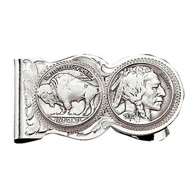 Montana Silversmith Buffalo Indian Nickel Scalloped Money Clip - MCL50