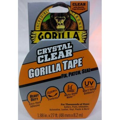 Gorilla Tape 27' CRYSTAL CLEAR Adhesive Extra Thick Waterproof Repair Tape 6 Pak