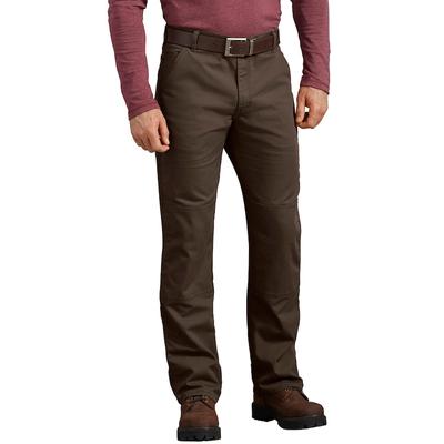 Men's Dickies Duck Double Knee Pant, Size: 40X32, Brown