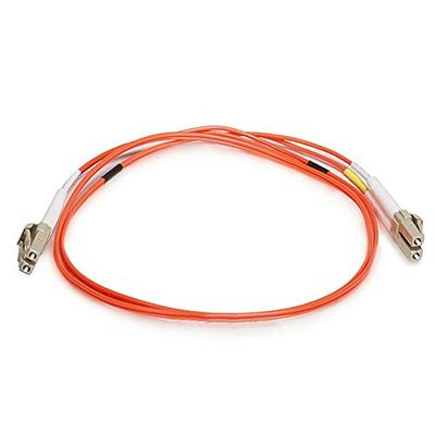 Monoprice 102616 1m Fiber Optic Cable LC/LC OM1 with Multi Mode Duplex, Orange