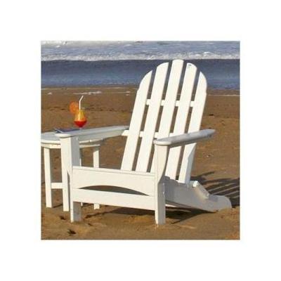Brookstone Polywood Adirondack Chair, Black