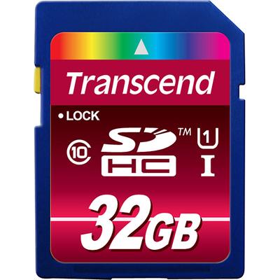 Transcend 32GB Secure Digital High Capacity (SDHC) Class 10 Memory Card - TS32GSDHC1