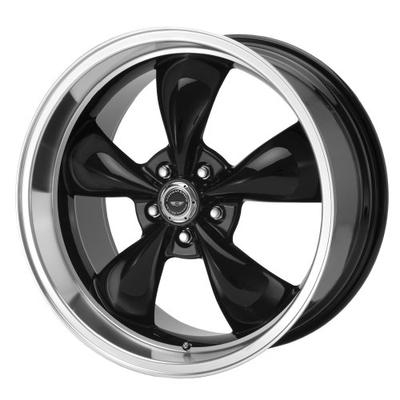 American Racing Custom Wheels AR105 Torq Thrust M Gloss Black Wheel With Machined Lip (17x7.5"/5x115