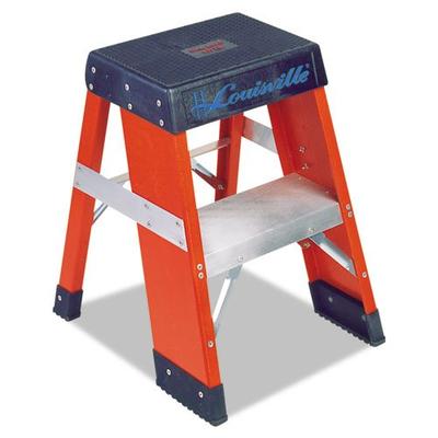 Step Stool, 24 In H, 300 lb, Fiberglass