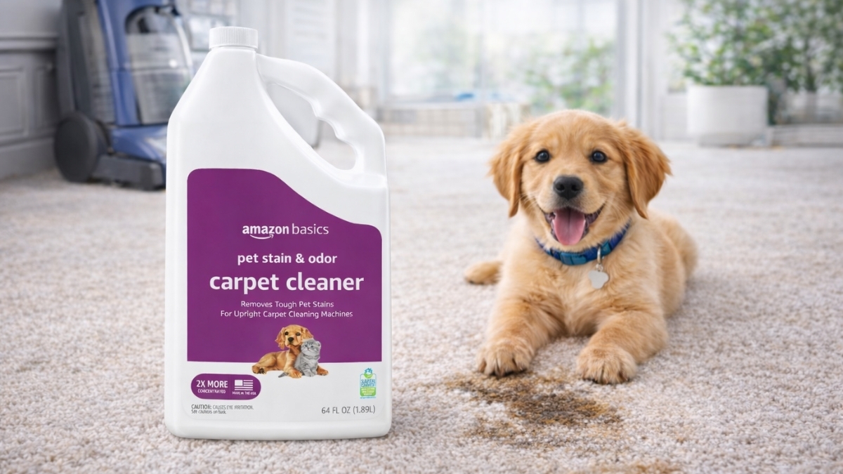 Why Amazon Basics Pet Stain Remover Works for Everyday Pet Messes