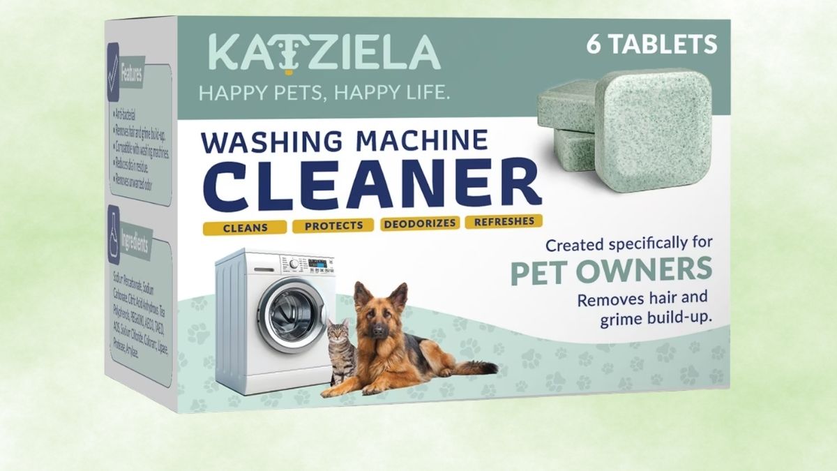 Katziela Washing Machine Cleaner Tablets for Pet Owners: Keep Your Washer Fresh and Free of Pet Hair Buildup