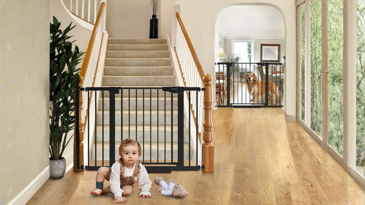 Cumbor 2 Pack Baby Gate for Stairs: A Reliable Safety Solution for Busy Homes