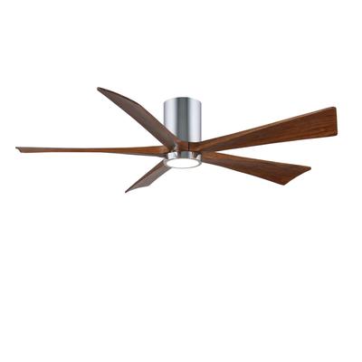 Matthews Fan Company Irene 60 Inch Flush Mount Fan with Light Kit - IR5HLK-CR-WA-60