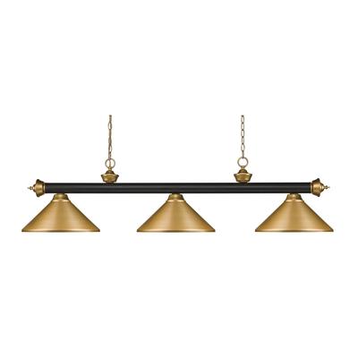 Z-Lite Riviera 57 Inch Billiard Light - 200-3BRZ+SG-MSG