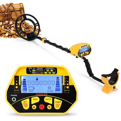 MD930 Waterproof Portable Metal Detector, High-sensitivity Underground Treasure Metal Detector with LCD