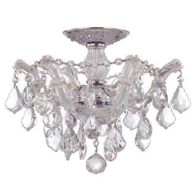Crystorama Maria Theresa 13 Inch 3 Light Semi Flush Mount - 4430-CH-CL-S